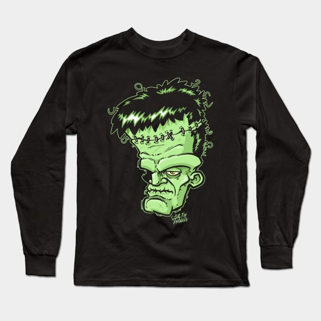 Frank's Monster Long Sleeve T-Shirt by artbytobias